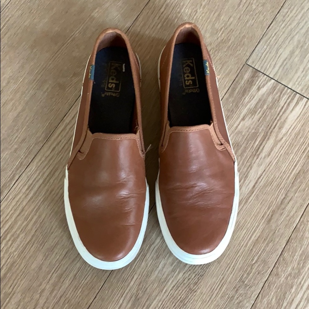 Keds Double Decker leather slip-on sneakers